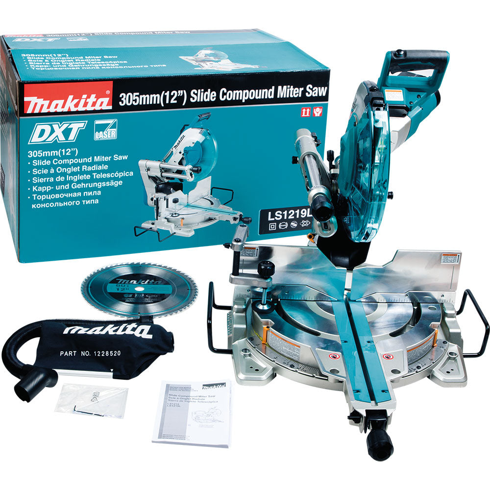 Makita LS1219L 12" Dual-Bevel Sliding Compound Miter Saw, laser - 8