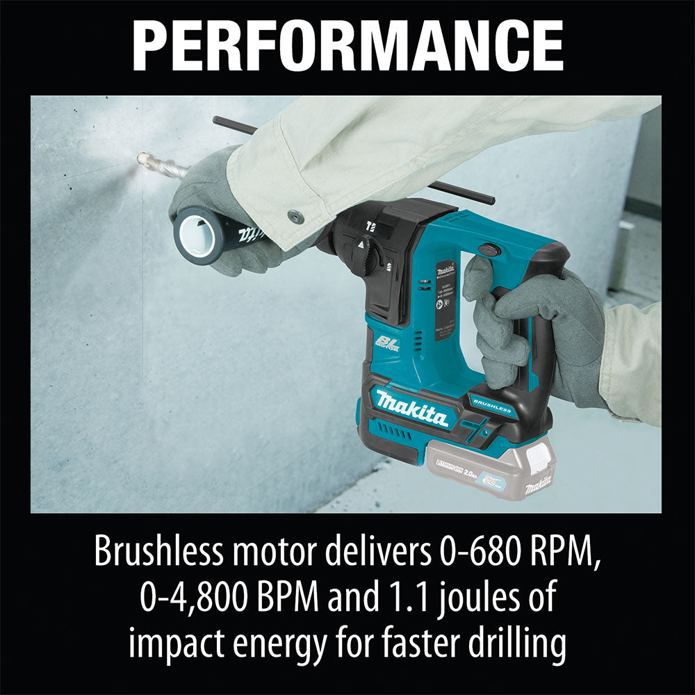 Makita RH01Z 12V max CXT 5/8" Rotary Hammer (Tool Only) - 9