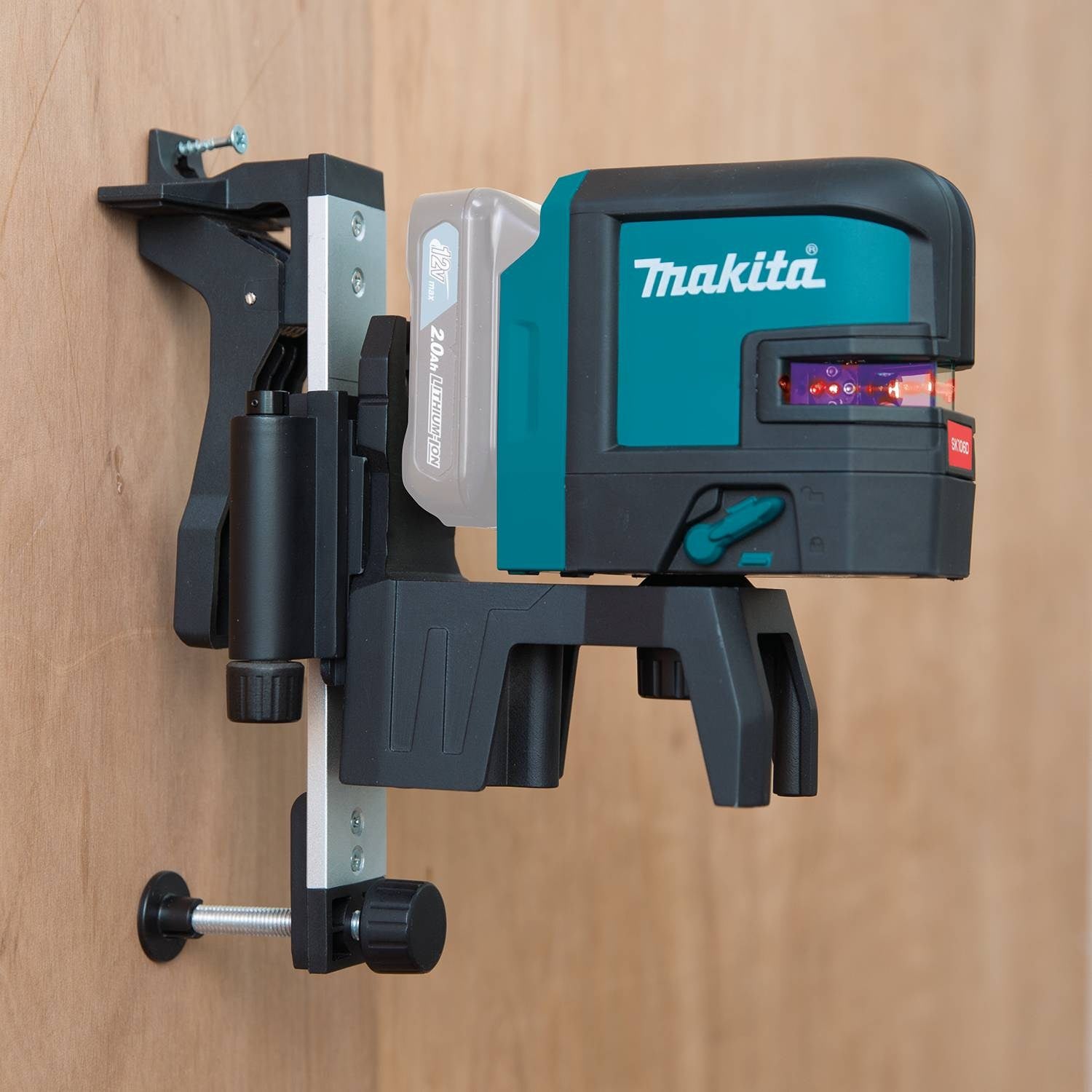 Makita SK106DZ 12V Max CXT Self-Leveling Cross-Line/4-Point Red Beam Laser - 6