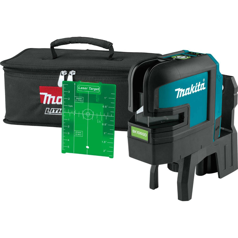 Makita SK106GDZ 12V Max CXT Self-Leveling Cross-Line/4-Point Green Laser