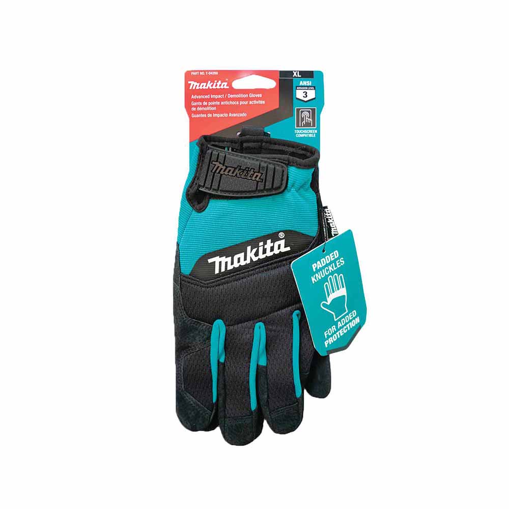 Makita T-04232 100% Genuine Leather-Palm Performance Gloves (X-Large) - 3