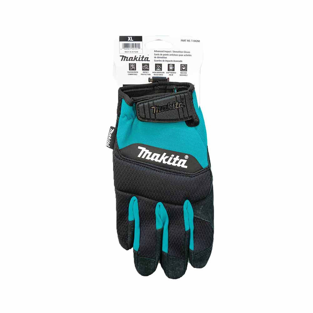 Makita T-04232 100% Genuine Leather-Palm Performance Gloves (X-Large) - 4