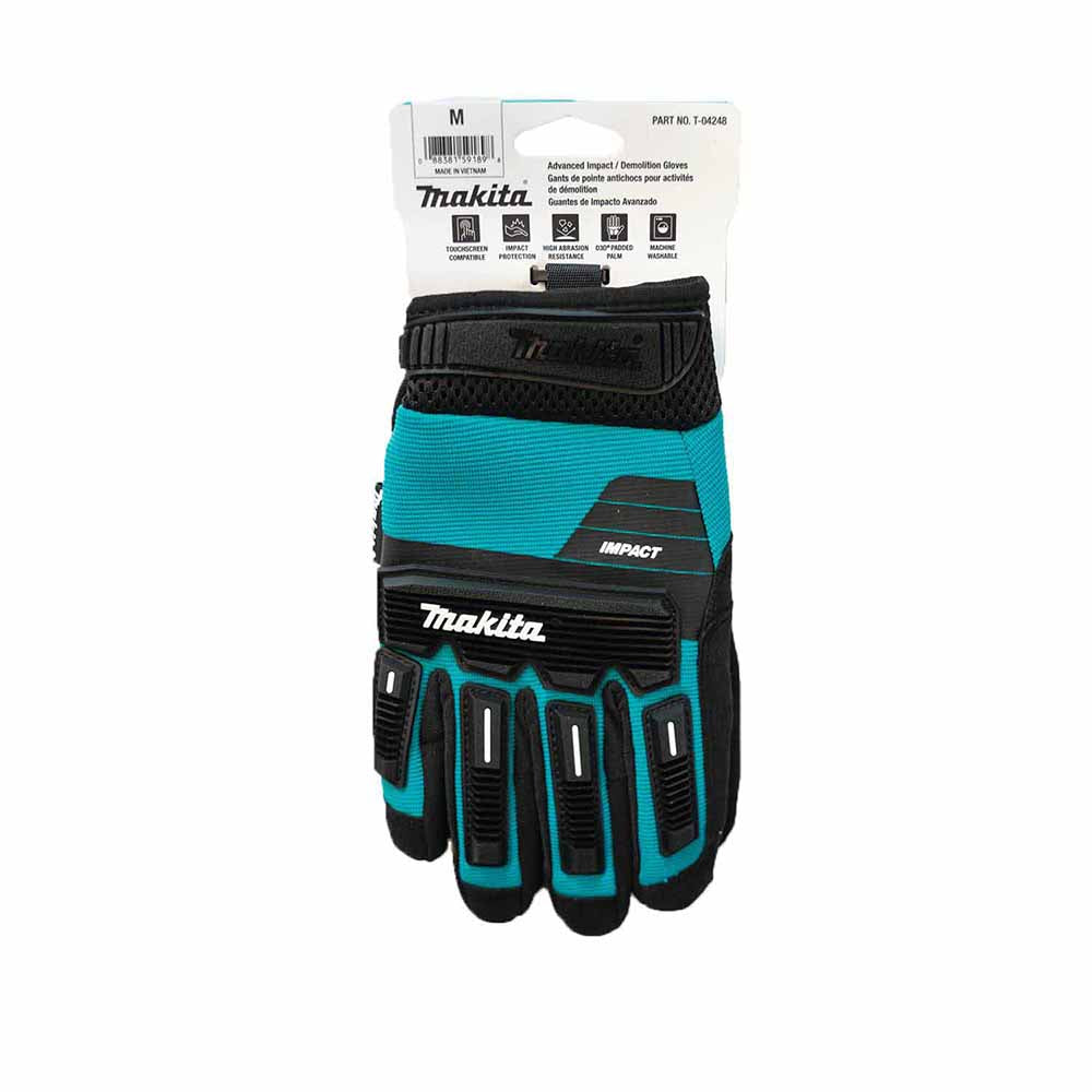 Makita T-04248 Advanced Impact Demolition Gloves (Medium) - 4