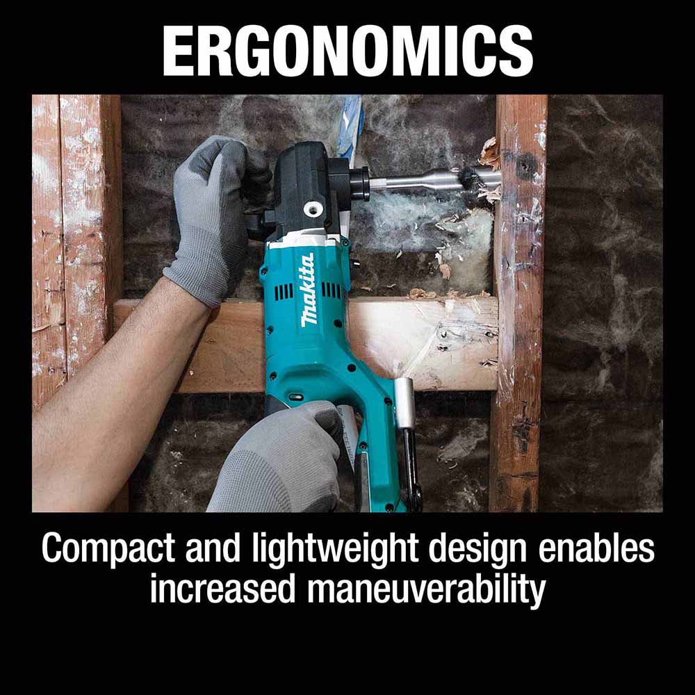 Makita XAD06T 18V LXT Lithium-Ion Brushless Cordless 7/16" Hex Right Angle Drill Kit (5.0Ah) - 11