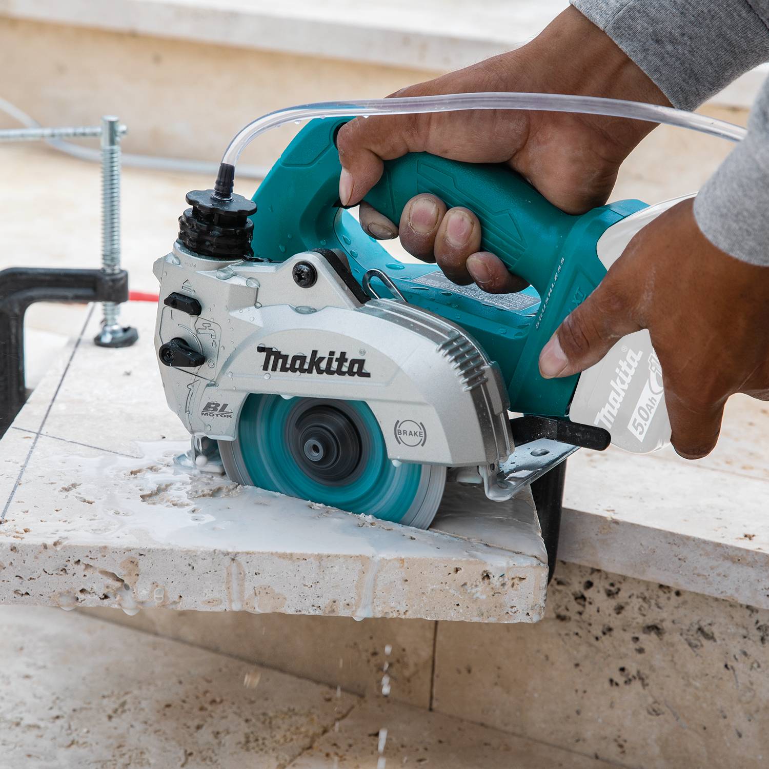 Makita XCC01Z 18V LXT 5" Wet/Dry Masonry Saw, AWS Capable, Tool Only - 7