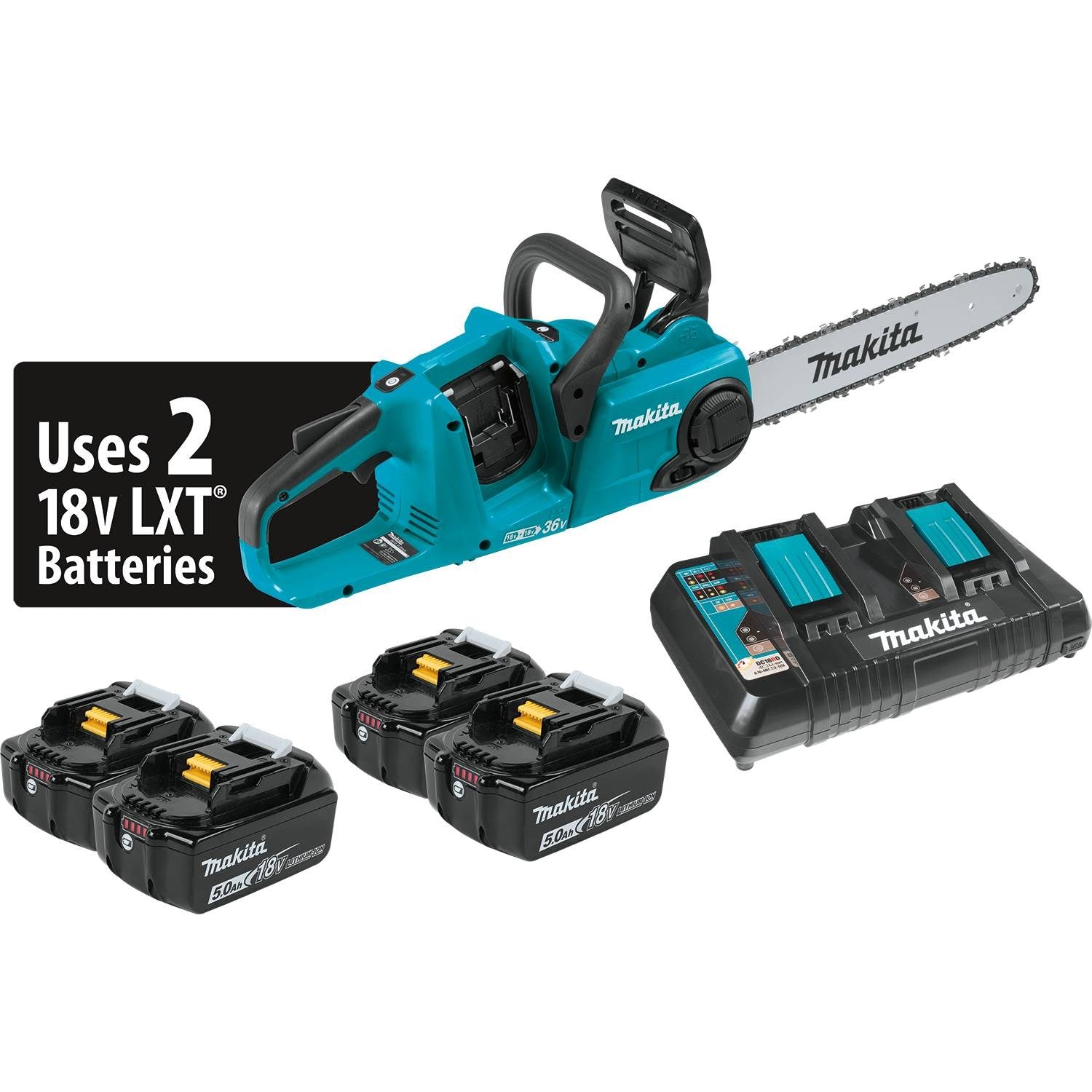 Makita XCU03PT1 18V X2 (36V) LXT Li-Ion Brushless 14" Chain Saw Kit