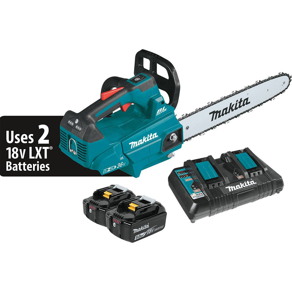 Makita XCU09PT 18V X2 (36V) LXT Brushless 16" Top Handle Chain Saw Kit - 2