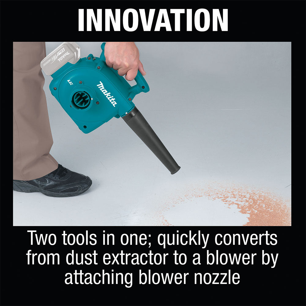 Makita XCV02Z 18V LXT Portable Dry Dust Extractor/Blower (Tool Only) - 7