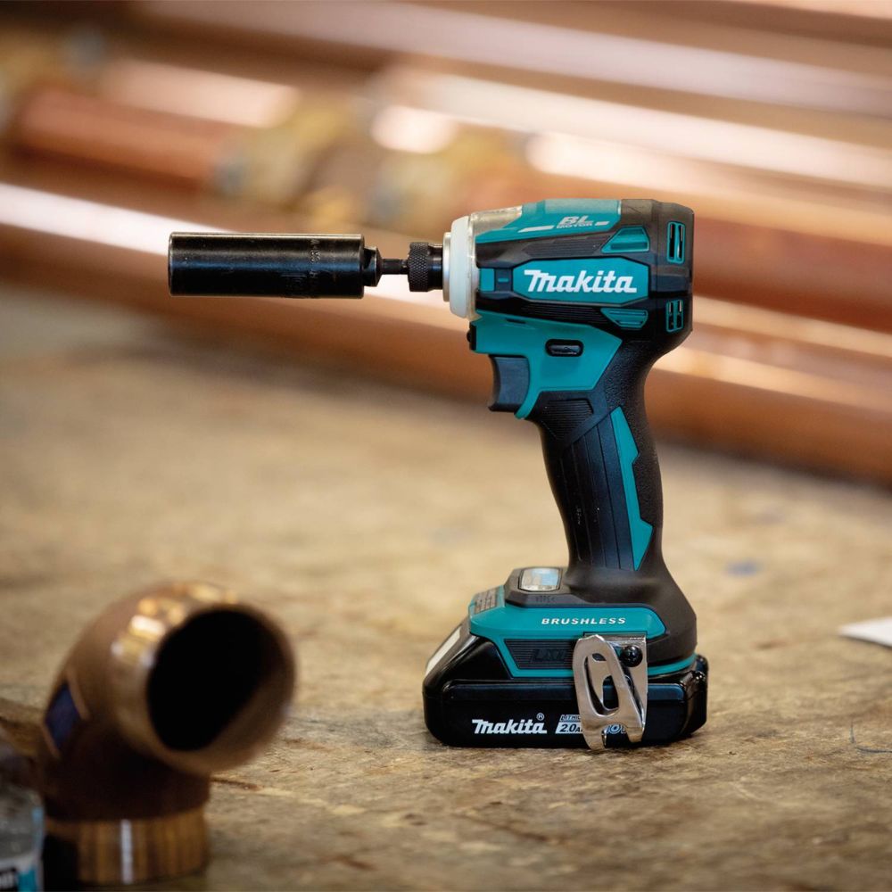 Makita XDT19R 18V LXT Lithium-Ion Compact Brushless Cordless Quick-Shift Mode 4-Speed Impact Driver Kit (2.0Ah) - 7