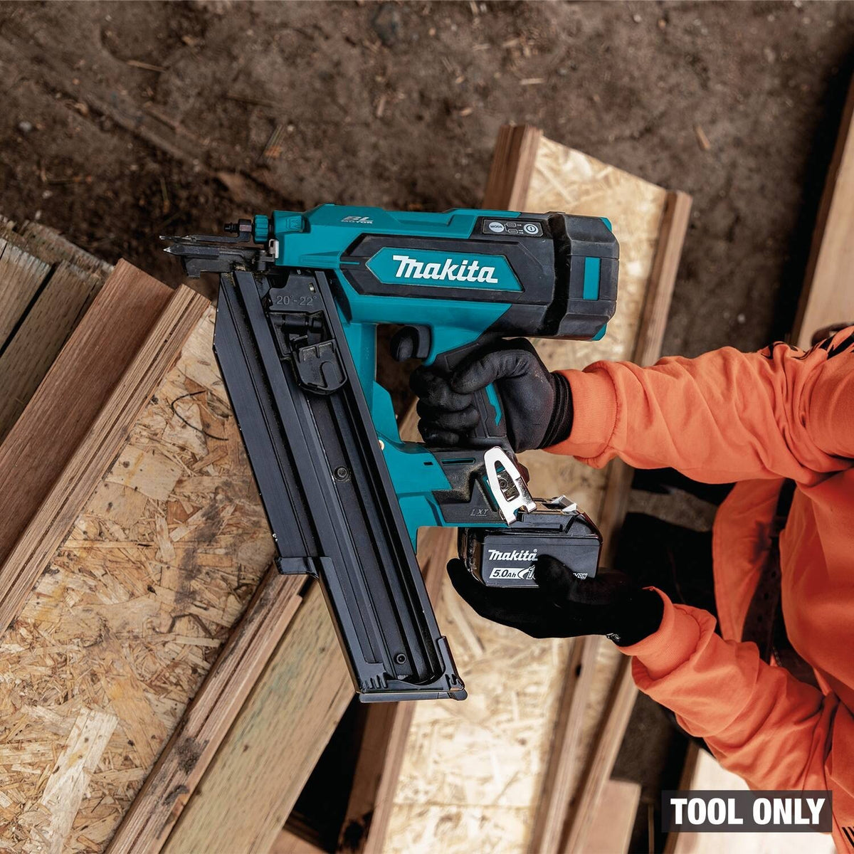 Makita XNB03Z 18V LXT Cordless 21 Degree Full Round Head 3-1/2" Framing Nailer (Tool Only) - 18