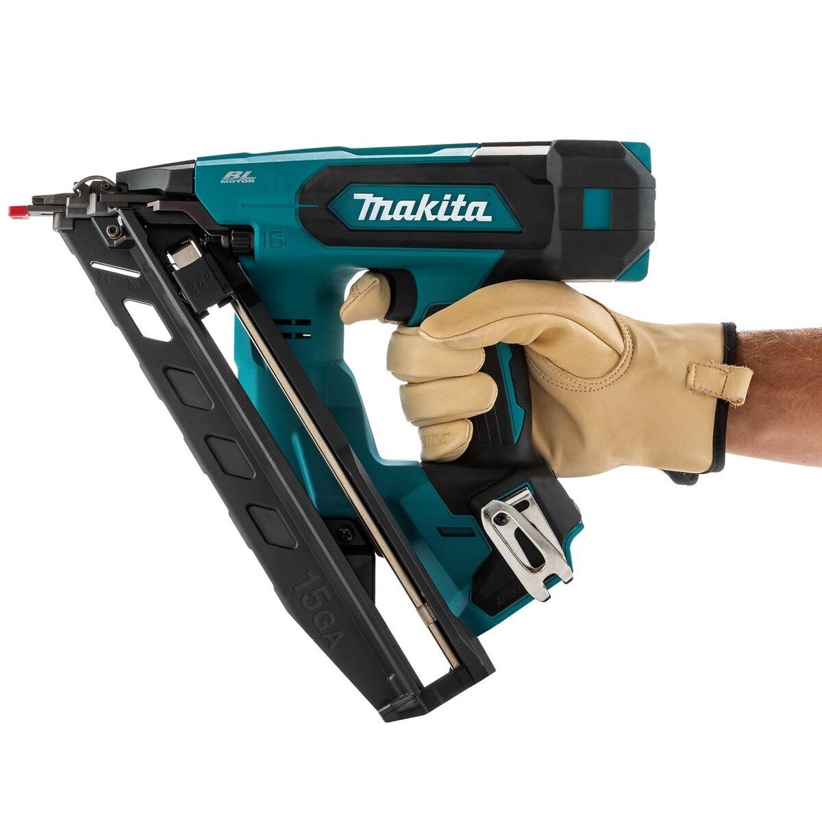 Makita XNB08Z 18V LXT Lithium-Ion Brushless Cordless 2-1/2" Angled Finish Nailer 15 Ga. (Tool Only) - 4