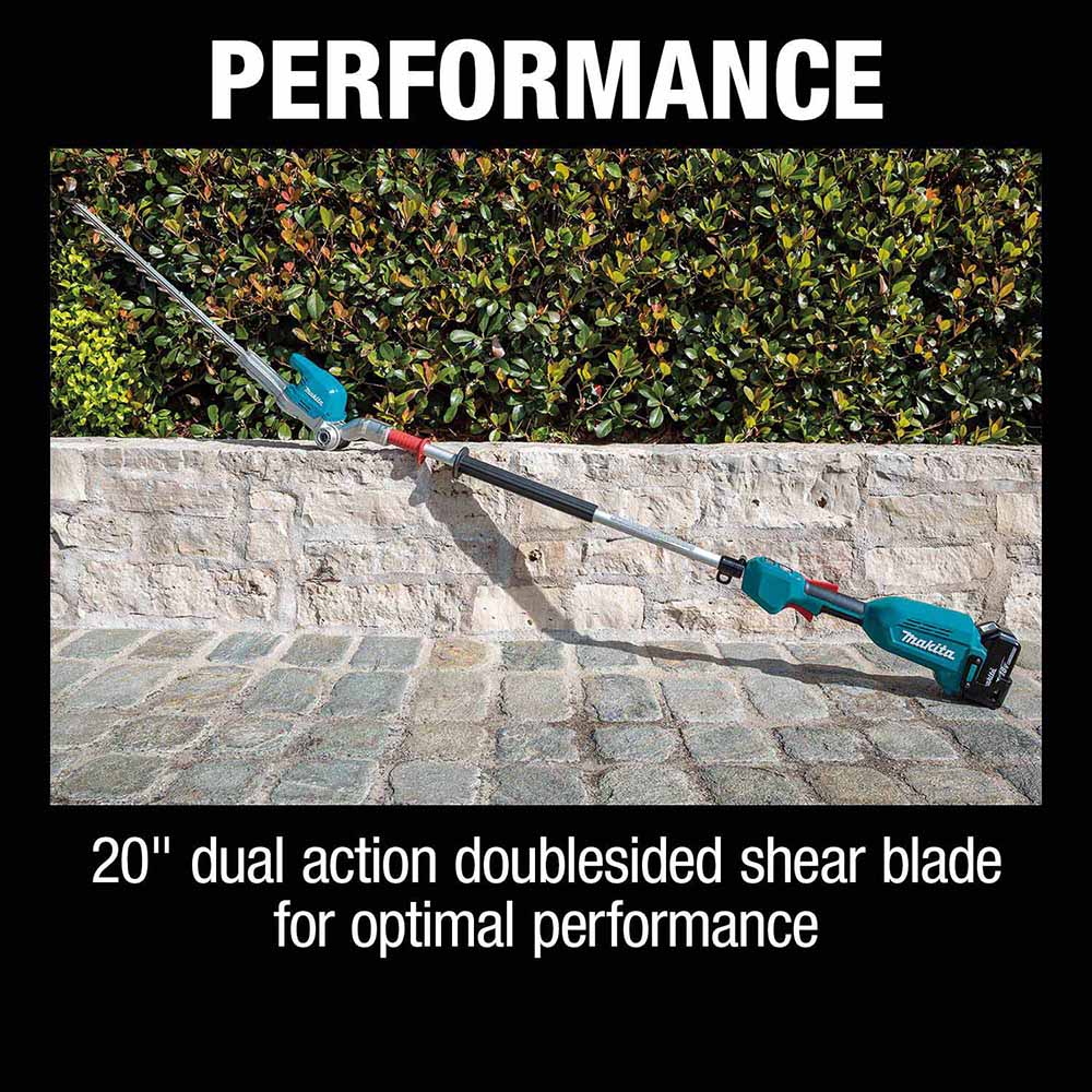 Makita XNU01T 18V LXT 20" Articulating Pole Hedge Trimmer Kit (5.0Ah) - 14