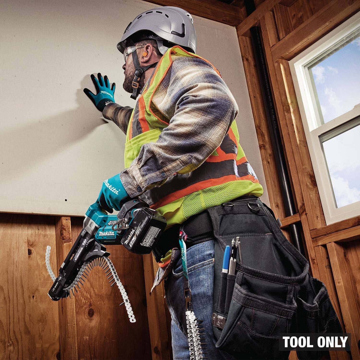 Makita XRF04Z 18V LXT Brushless Cordless 4500 RPM Autofeed Screwdriver 15-5/8 in Tool Only - 10