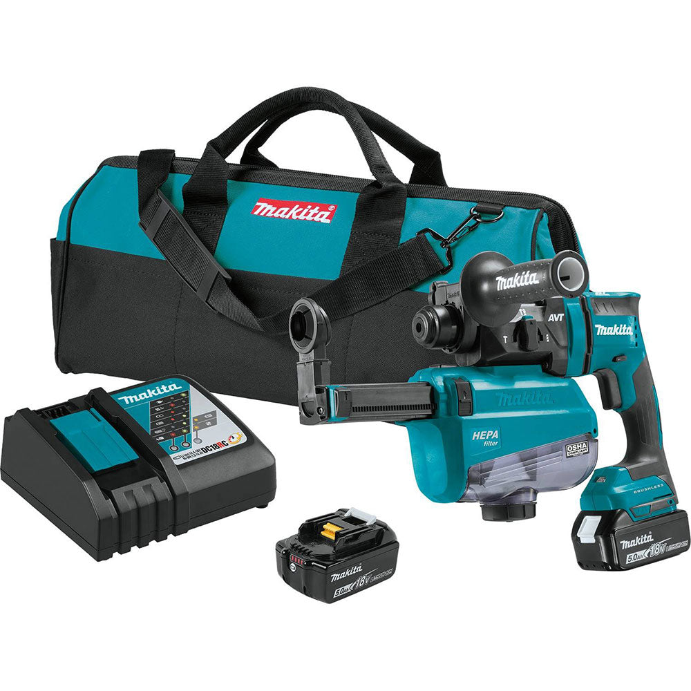 Makita XRH12TW 18V LXT Lithium-Ion Brushless 11/16" AVT Rotary Hammer