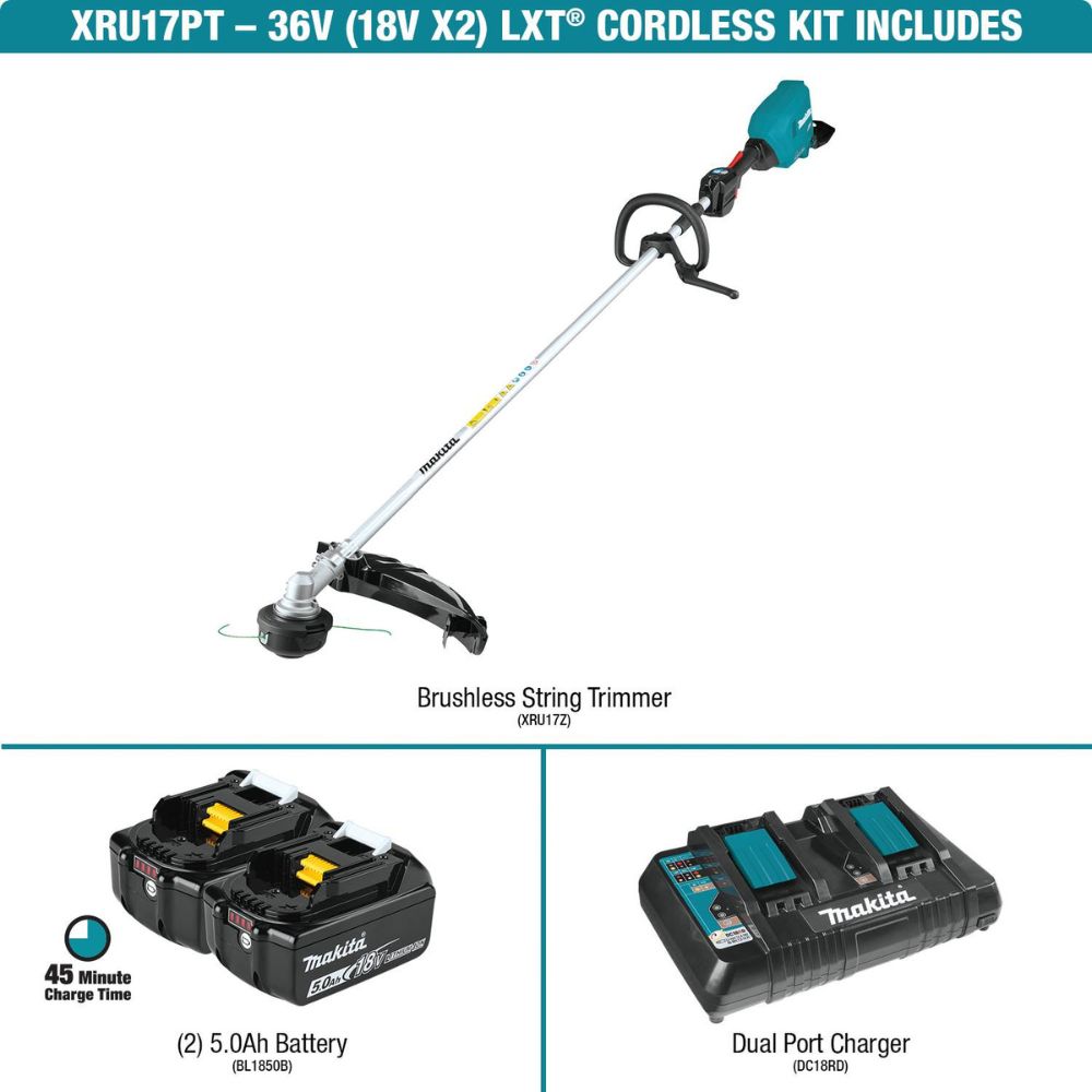 Makita XRU17PT 18V X2 (36V) String Trimmer Kit (5.0Ah) - 12