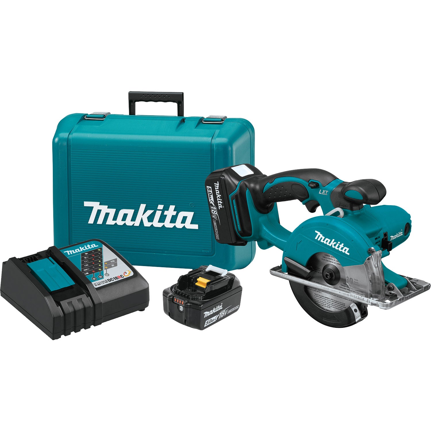 Makita XSC01T 18V LXT Li-Ion 5-3/8" Metal Cutting Saw Kit, LED, 5.0Ah