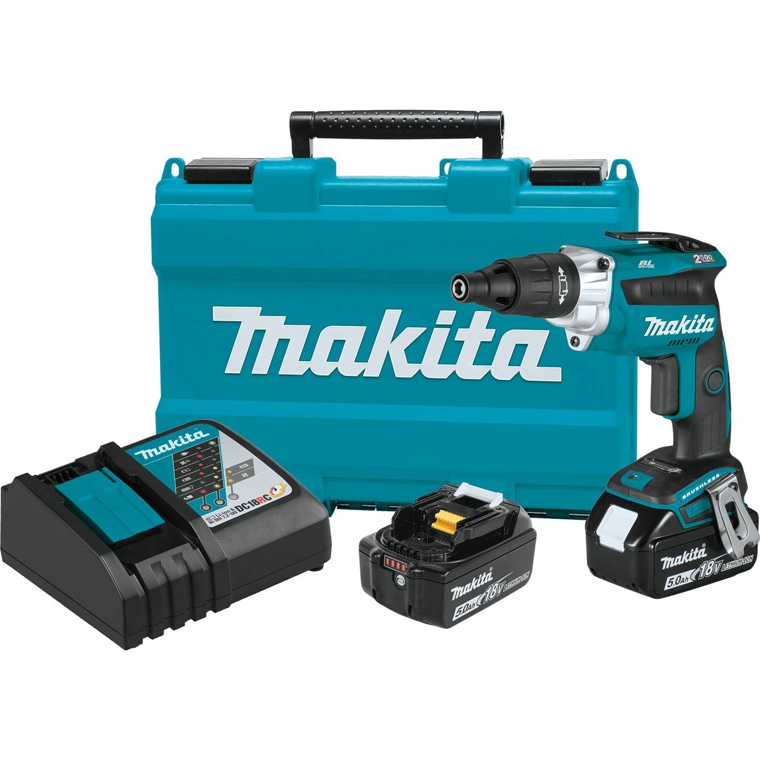 Makita XSF05T 18V LXT Li-Ion Brushless 2,500 RPM Screwdriver Kit 5.0Ah