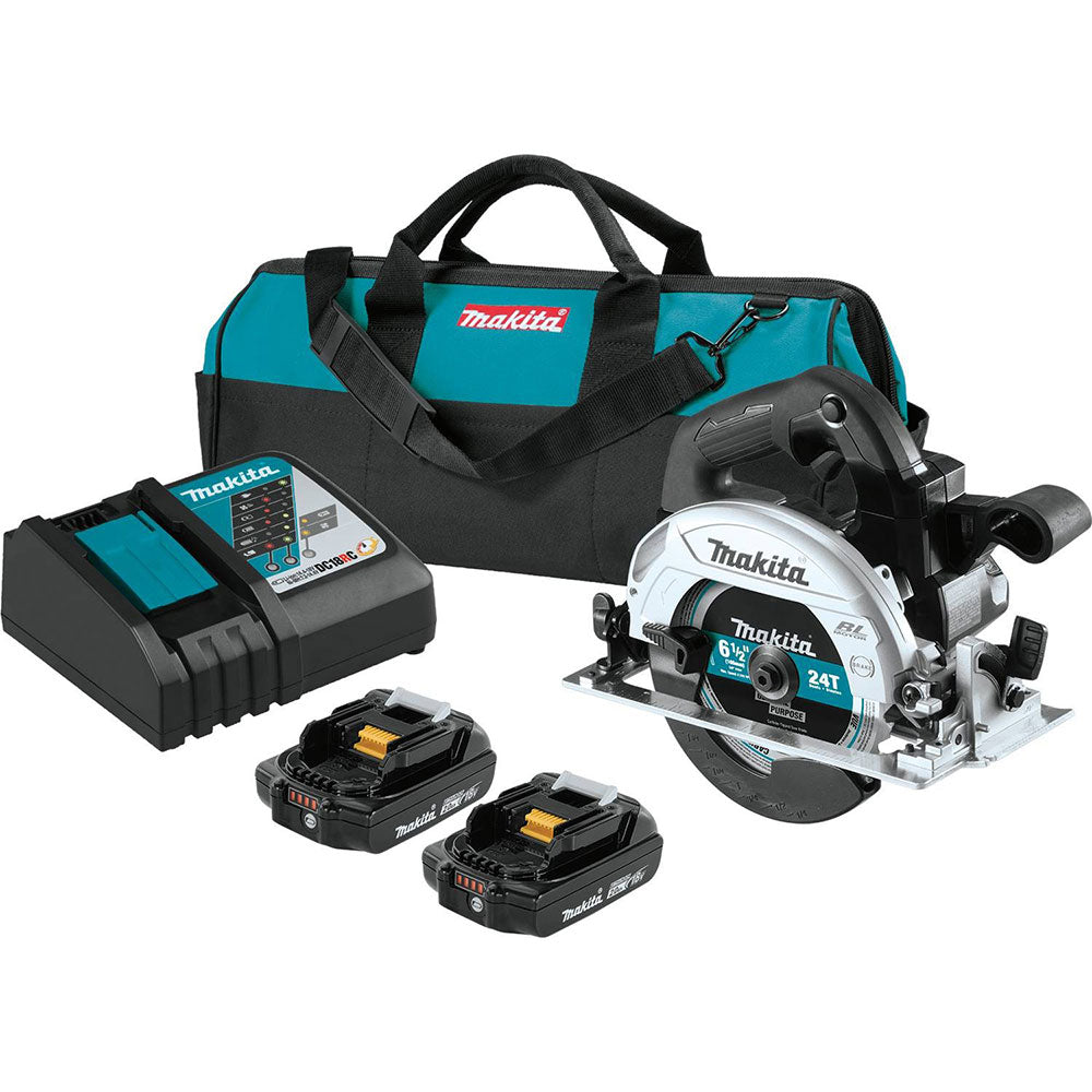 Makita XSH04RB 18V LXT Sub-Compact Brushless 6-1/2" Circular Saw Kit