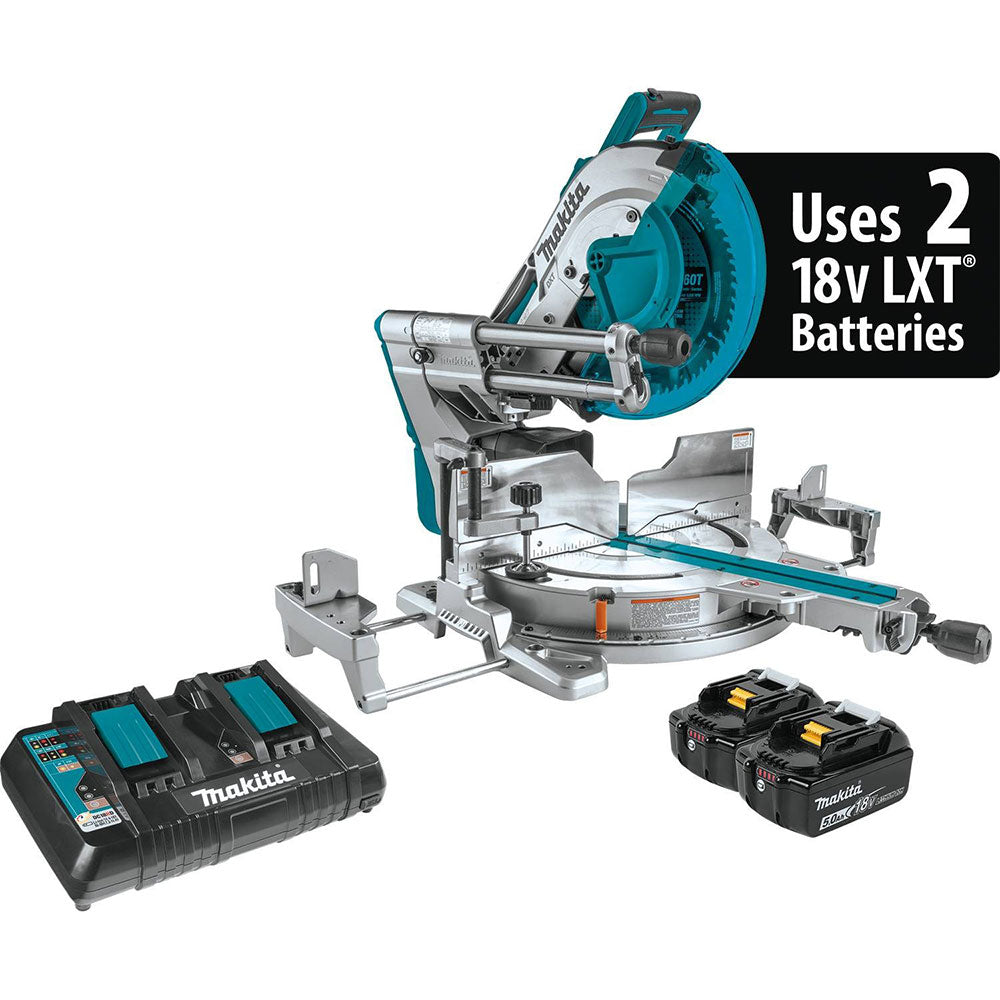 Makita XSL07PT 18V X2 LXT (36V) Brushless 12" Sliding Compound Miter Saw - 2