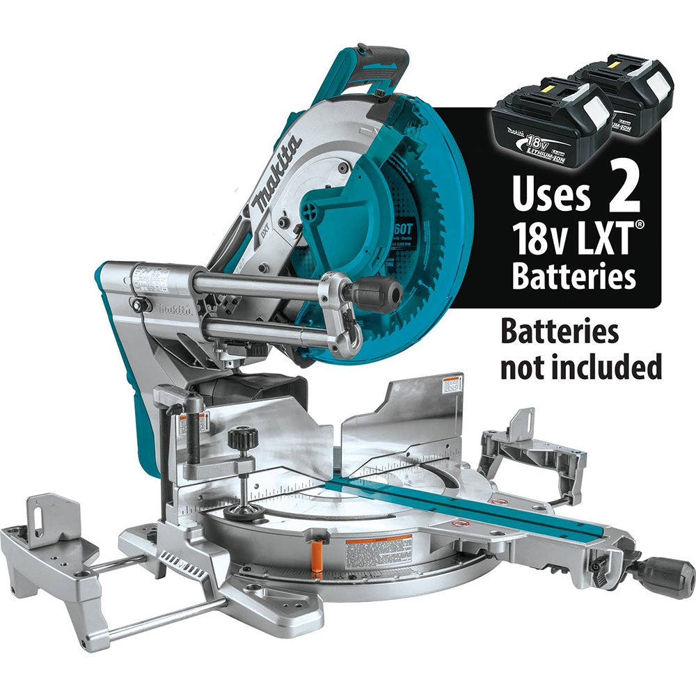 Makita XSL07Z 18V X2 LXT (36V) Brushless 12" Sliding Compound Miter Saw - 2