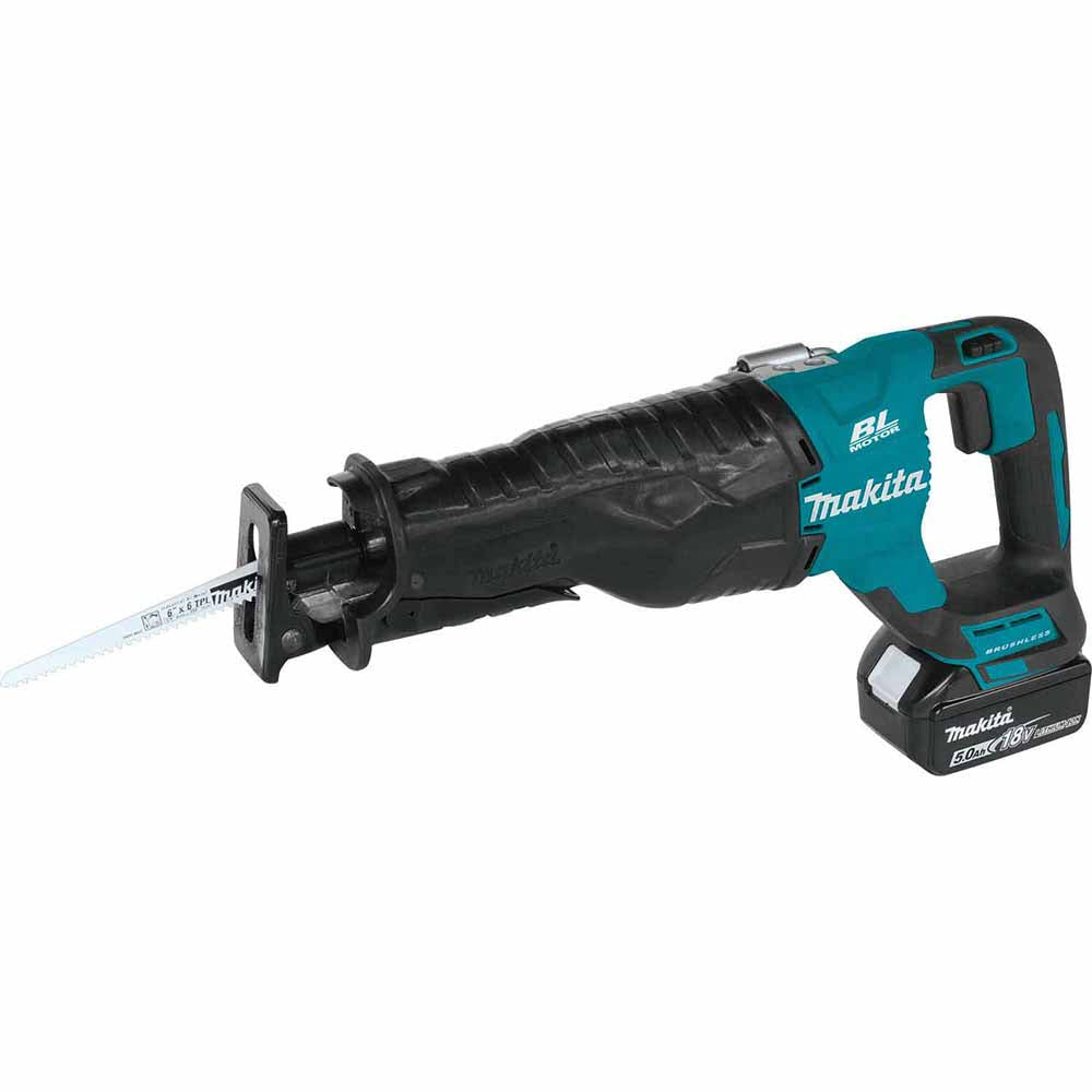 Makita XT453T 18V LXT Lithium-Ion Brushless Cordless 4 Pc. Combo Kit, XPH14Z, XDT14Z, XRJ05Z, DML815, bag (5.0Ah) - 3