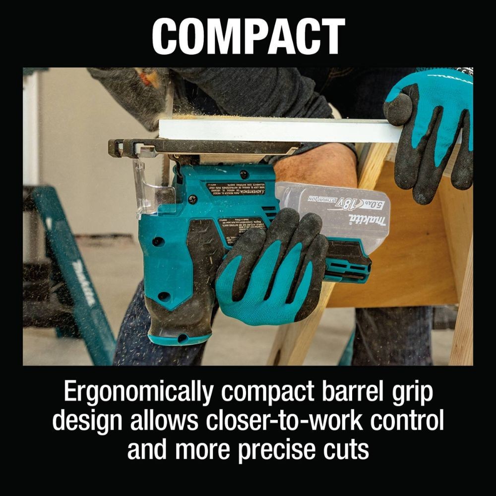 Makita XVJ05Z 18V LXT Lithium-Ion Brushless Cordless Barrel Grip Jig Saw, Tool Only - 15