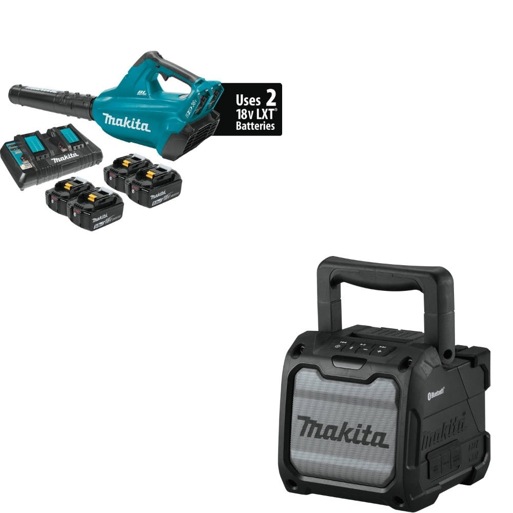 Makita XBU02PT1 Blower Kit W/ FREE XRM08B Bluetooth Speaker