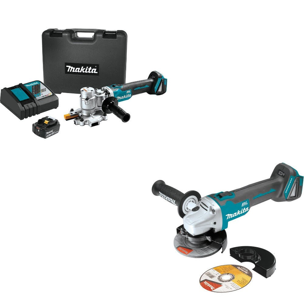 Makita XCS06T1 Steel Rod Flush-Cutter Kit W/ FREE XAG04Z 4-1/2"/5" Grinder