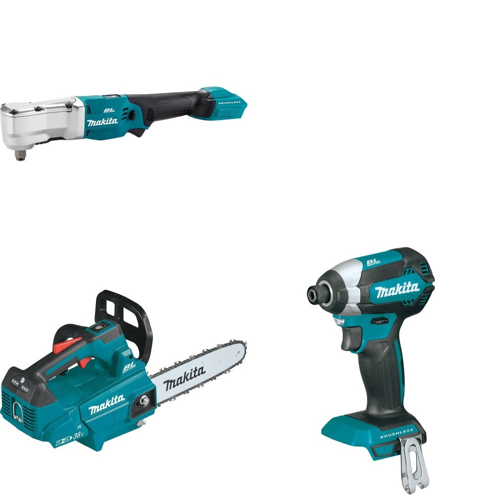 Makita XCU08Z Top Handle Chain Saw W/ XLT04Z Angle Impact Wrench and FREE XDT13Z Impact Driver
