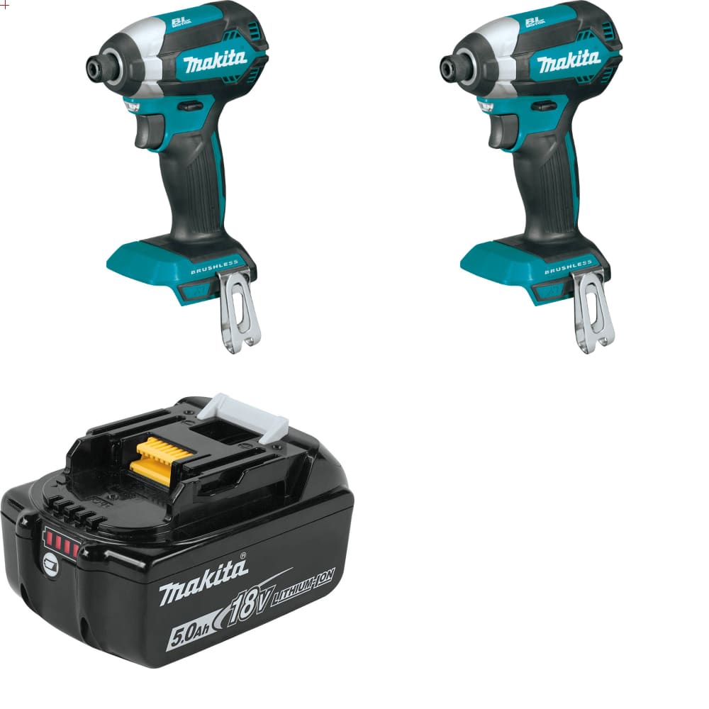 Makita XDT13Z 18V LXT Impact Driver 2-Pack, Bare w/ FREE BL1850B 18V Battery