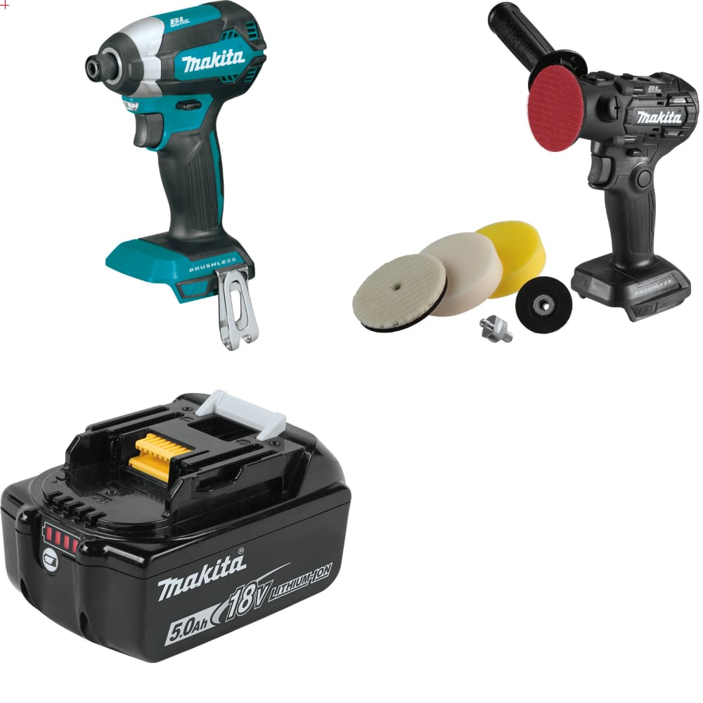 Makita XDT13Z 18V LXT Impact Driver w/ XVP01ZB Polisher/Sander & FREE Battery