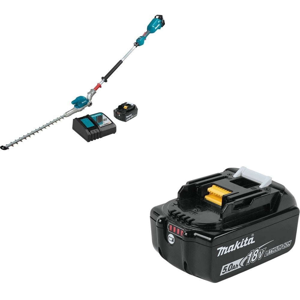 Makita XNU01T 20" Articulating Pole Hedge Trimmer Kit W/ FREE BL1850B Battery (5.0Ah)