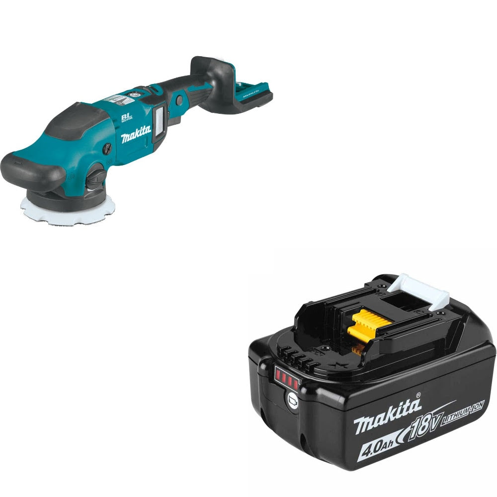 Makita XOP02Z Random Orbit Polisher Kit W/ FREE ADBL1840B 4.0Ah Battery