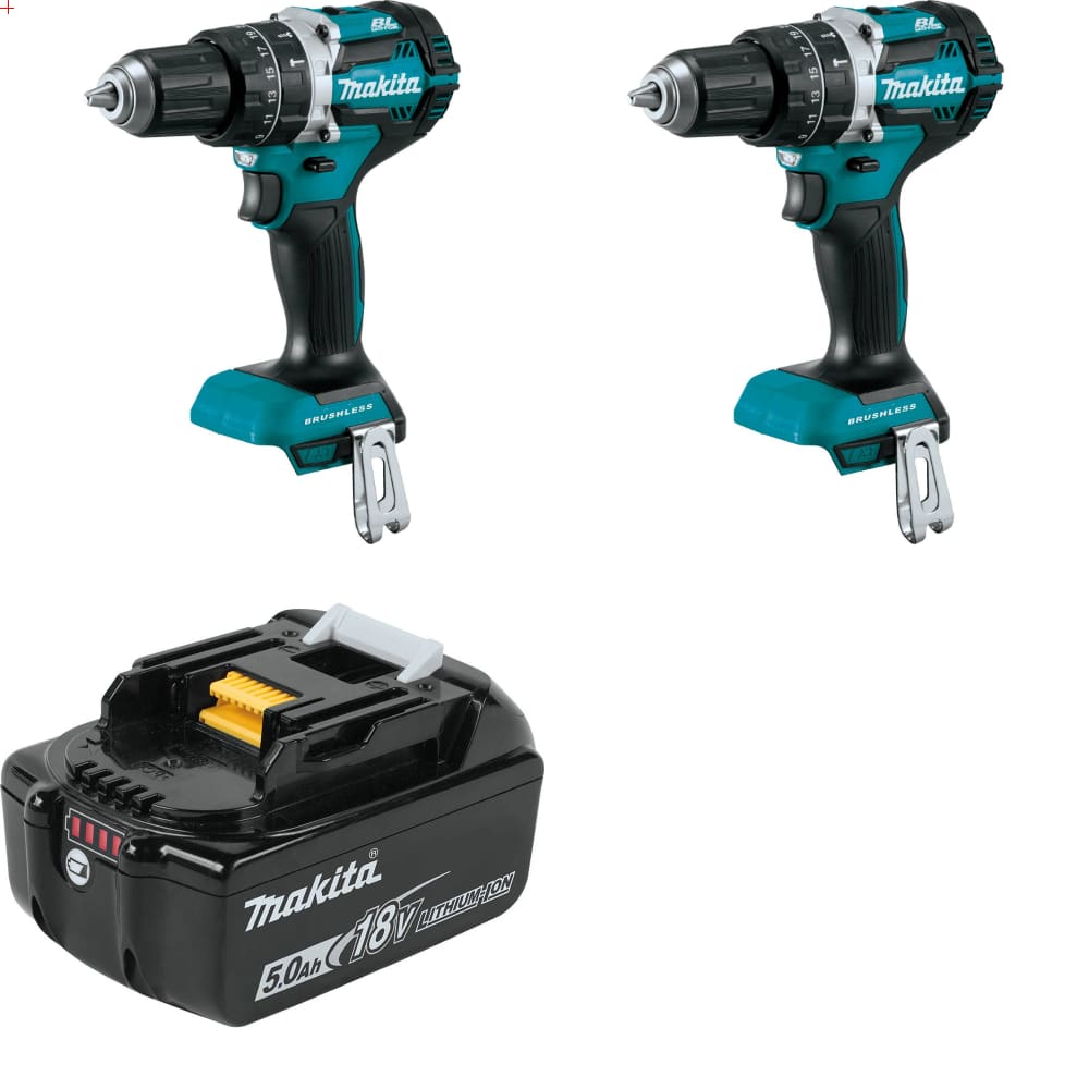 Makita XPH12Z 18V LXT Driver-Drill, 2-Pack Bare w/ FREE BL1850B 18V LXT Battery