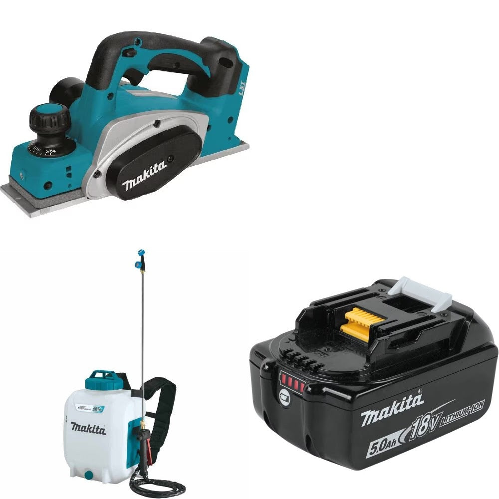 Makita XPK01Z Planer Kit W/ XSU01Z Backpack Sprayer and FREE BL1850B Battery