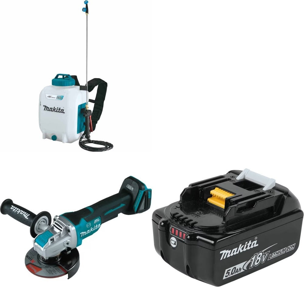 Makita XSU01Z Backpack Sprayer Kit W/ XAG26Z Grinder and FREE BL1850B Battery