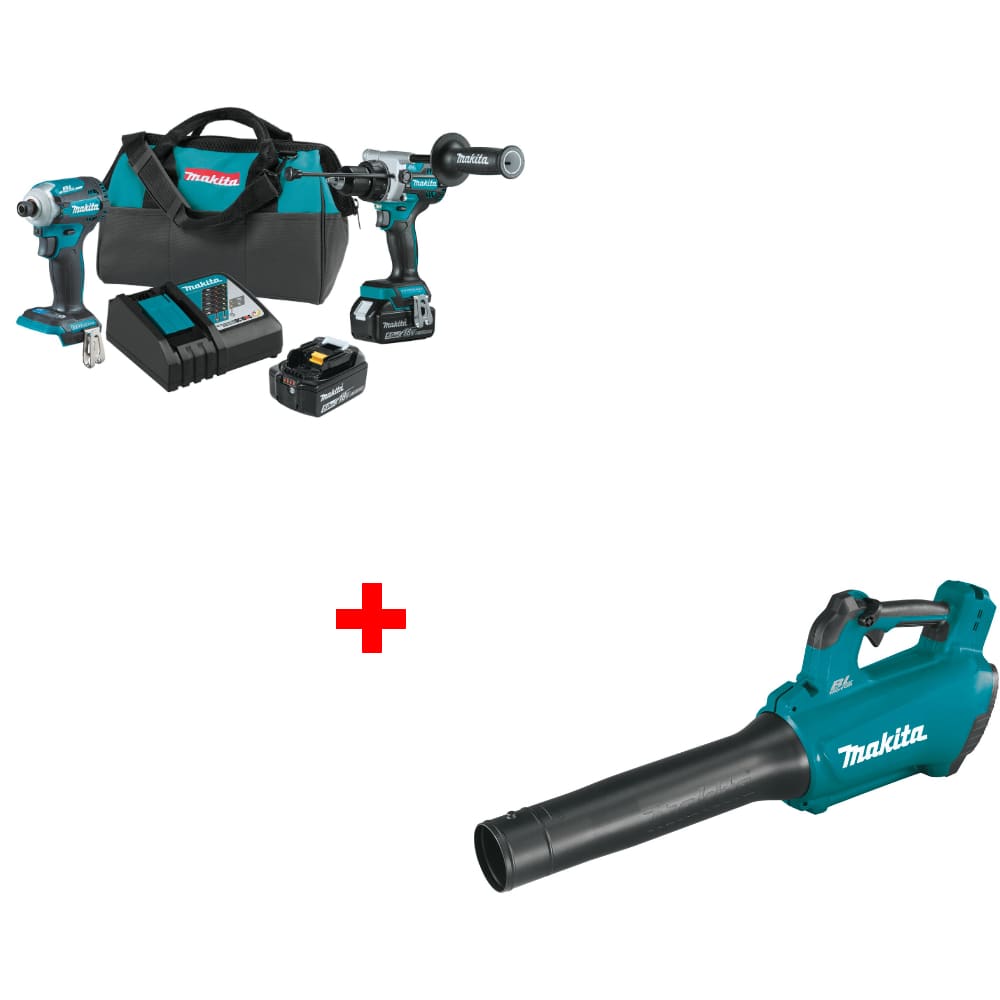 Makita XT288T 18V LXT 2-Pc. Combo Kit w/ FREE XBU03Z 18V LXT Blower, Bare