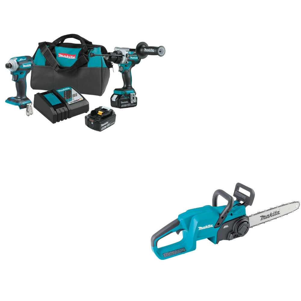 Makita XT288T  18V LXT® Li-Ion 2-Pc. Combo Kit W/ FREE XCU11Z 18V LXT Chain Saw