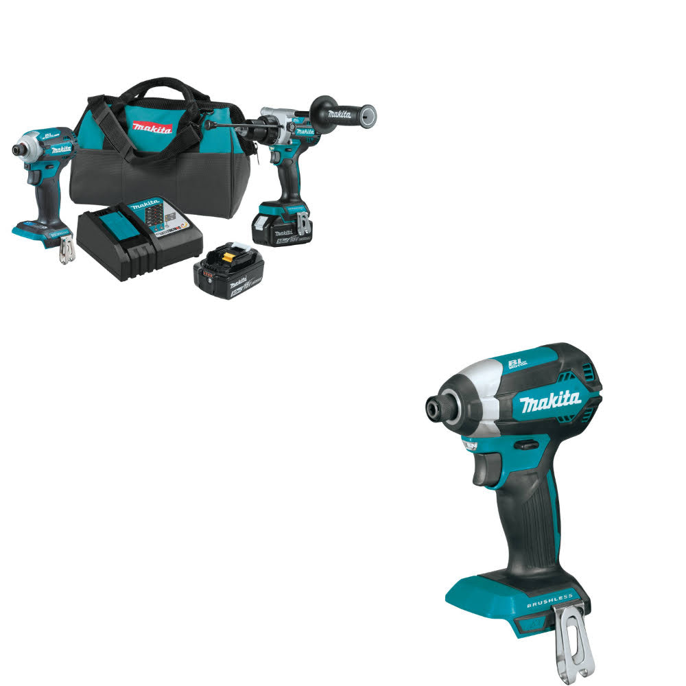 Makita XT288T  18V LXT 2-Pc. Combo Kit W/ FREE XDT13Z 18V LXT Impact Driver-Bare