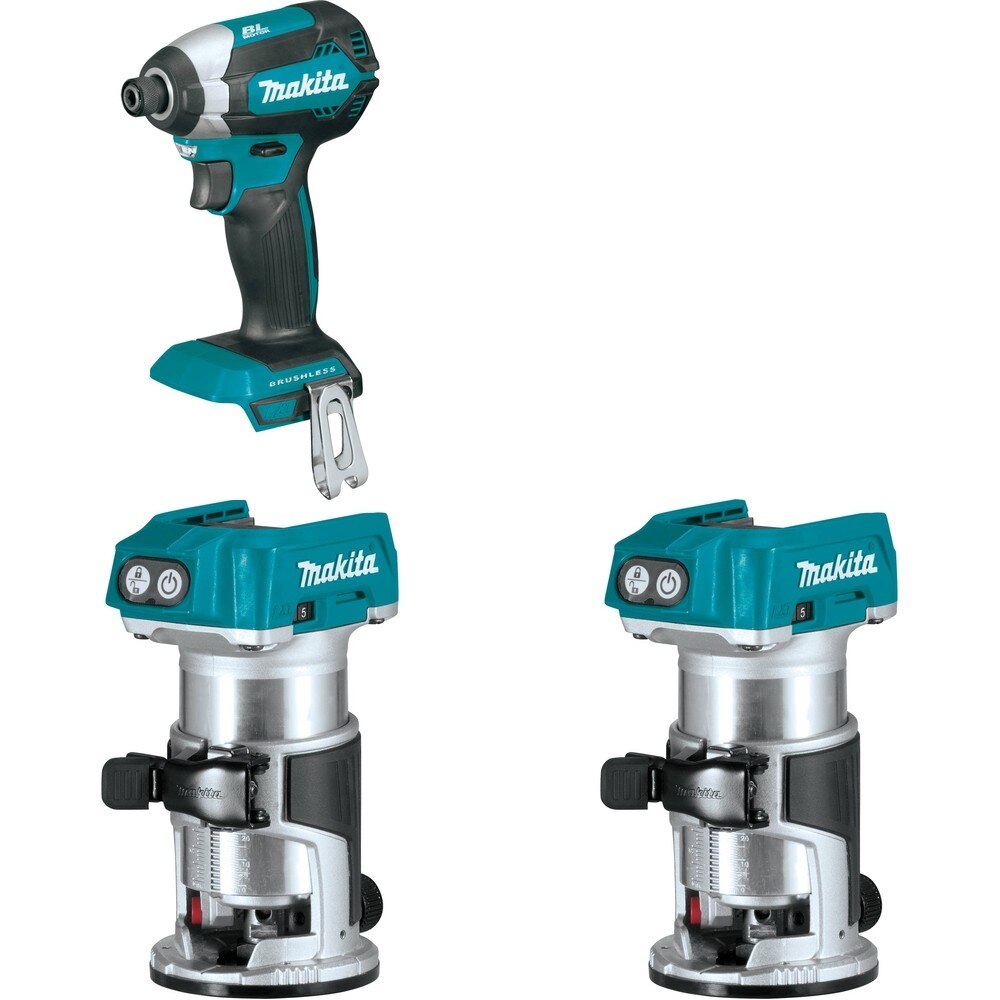 Makita XTR01Z[2] Compact Router W/ FREE XDT13Z Impact Driver