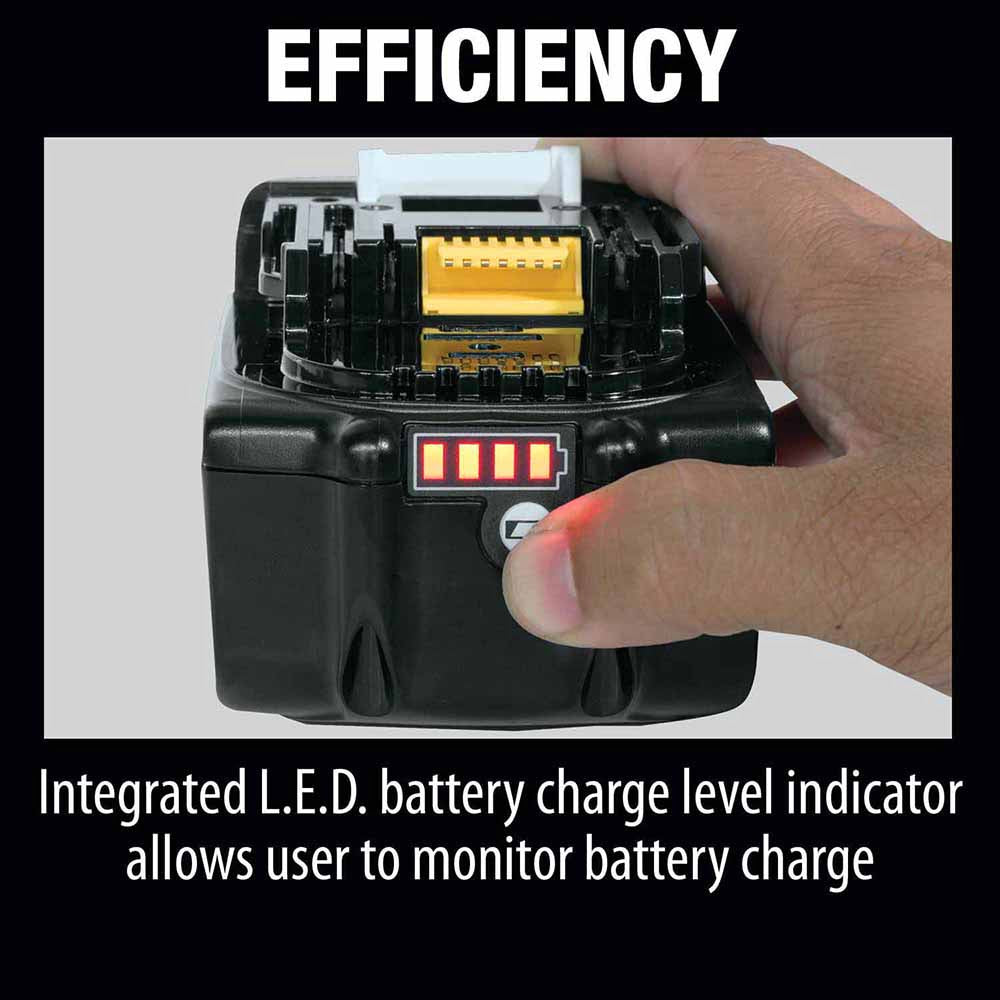 Makita BL1850BDC2 18V LXT Lithium-Ion Battery and Rapid Optimum Charger Starter Pack (5.0Ah)