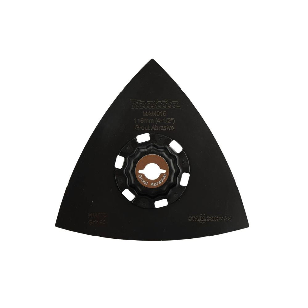 Makita E-08632 StarlockMax Oscillating Multi-Tool 4-1/2" Tungsten Carbide 20 Grit Delta Triangle Sanding Pad