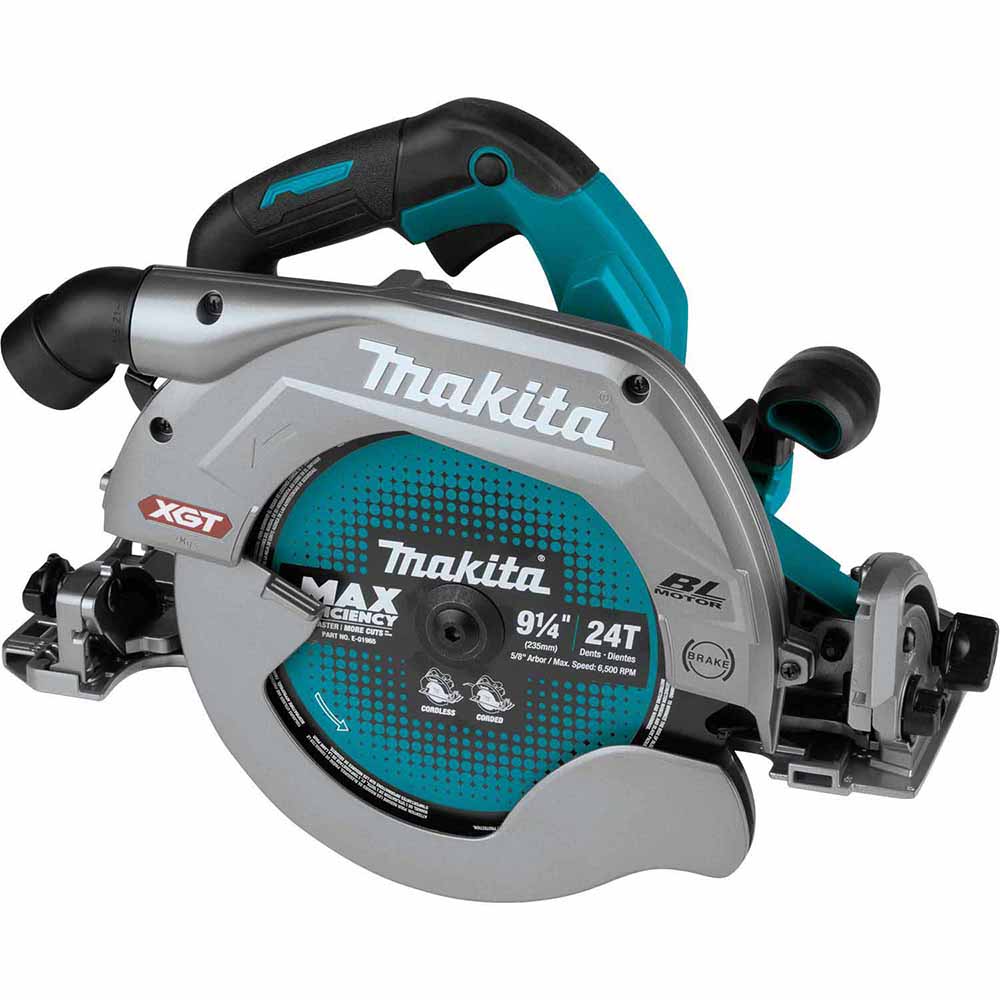 Makita GSH03Z 40V MAX XGT Brushless Cordless 9-1/4" Circular Saw with Guide Rail Compatible Base, AWS Capable, Tool Only