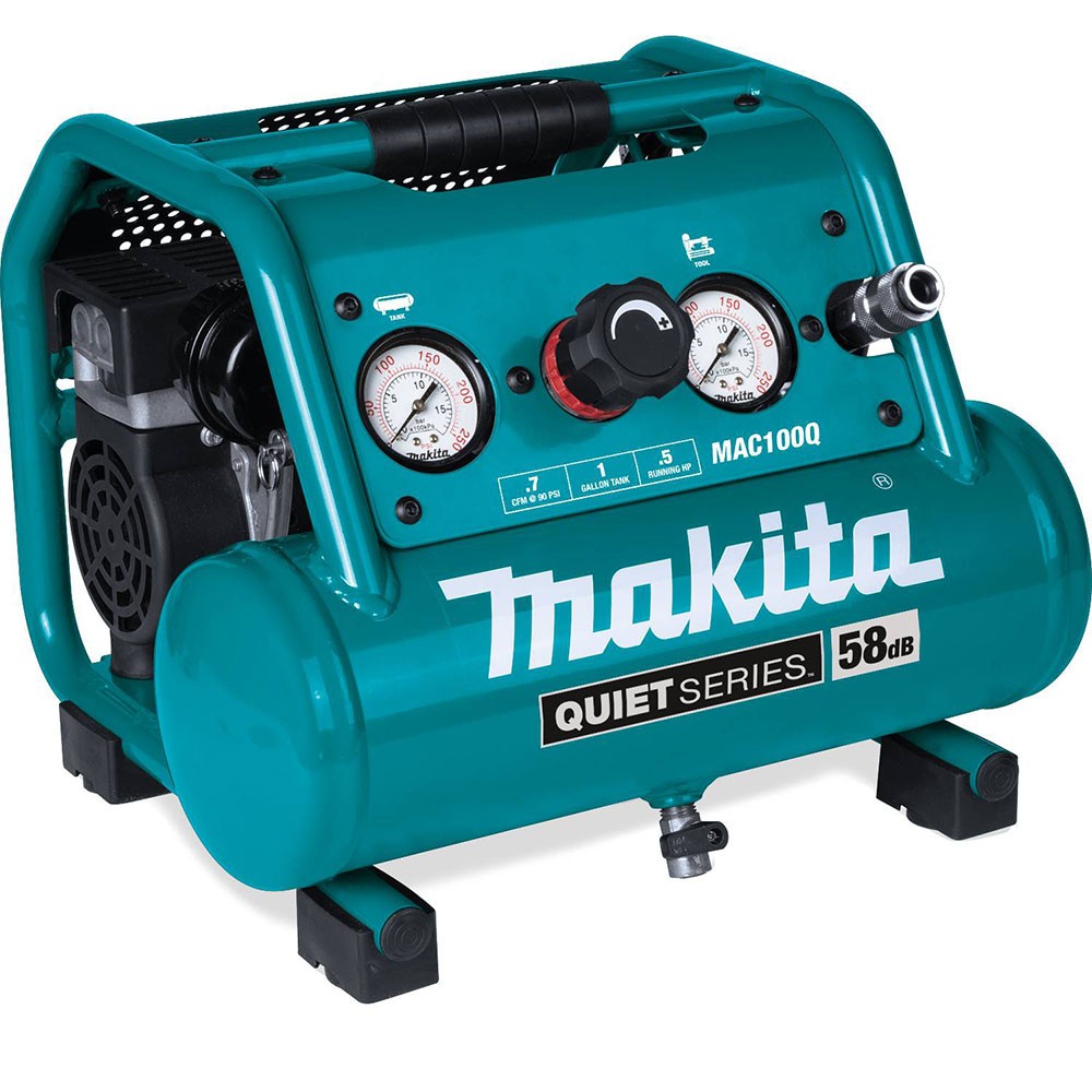 Makita MAC100Q Quiet Series, 1/2 HP, 1 Gallon Electric Air Compressor
