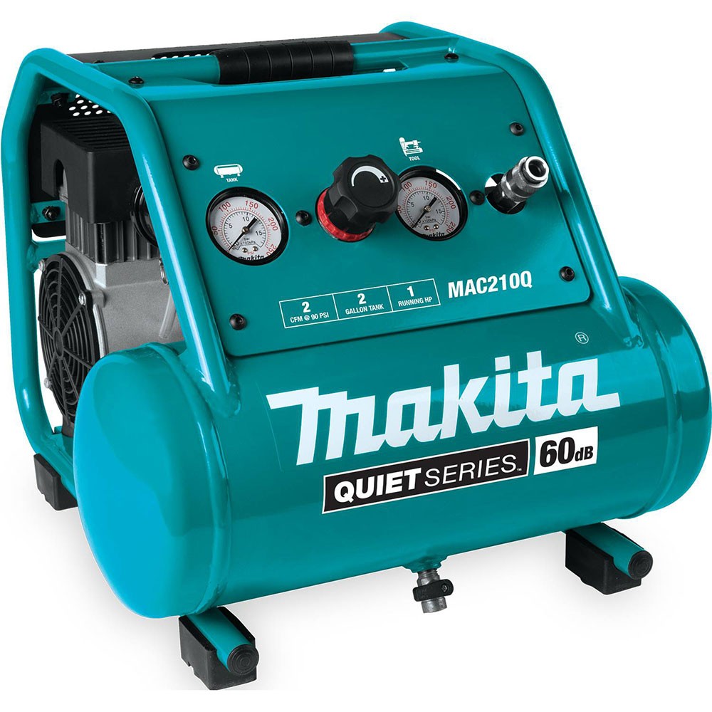 Makita MAC210Q Quiet Series, 1 HP, 2 Gallon Electric Air Compressor