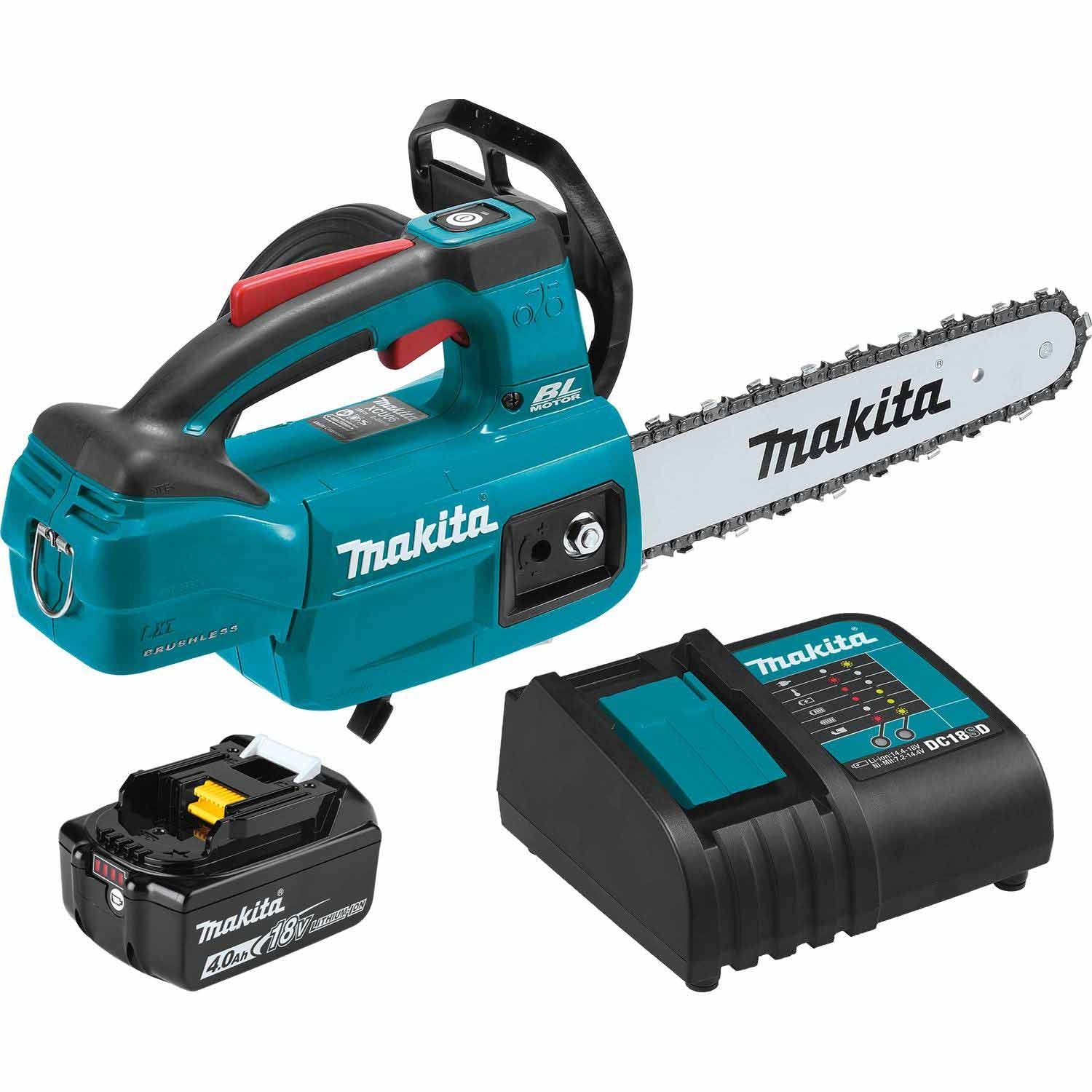 Makita XCU06SM1 18V LXT 10" Top Handle Chain Saw Kit (4.0Ah)
